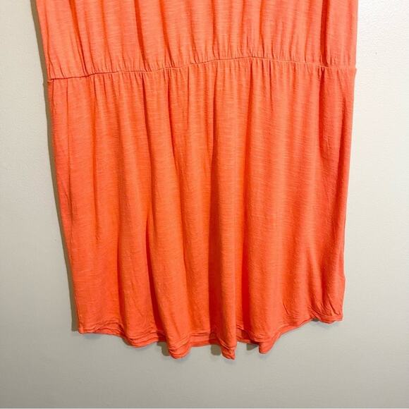 Old Navy Women's Orange V-Neck Short Cap Sleeve Elastic Waist Swim Cover-Up XXL - Picture 6 of 11
